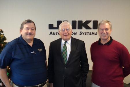 Bob Black, JAS CEO, Congressman David Price, and Dave Frac, JAS CFO.